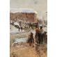 Bianchi Mosè (1840-1904) - olio su tavola - cm. 23,4 x 33,3 -