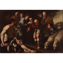 <p><strong>Pietro Beato e Bartolomeo Passante&nbsp;</strong>(<strong>Maestro degli Annunci ai pastori</strong>), 1640 ca.<br /> <strong><em>L’incontro tra Rachele e Giacobbe</em></strong>. Olio su tela, cm. 34,5×50</p><br/>
<p>&nbsp;</p> <i>InOpera Italian Arts Srl</i>