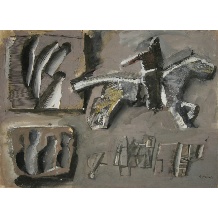 <p>Mario Sironi, Composizione con cavallo e cavaliere</p> <i>Studio Paul Nicholls</i>